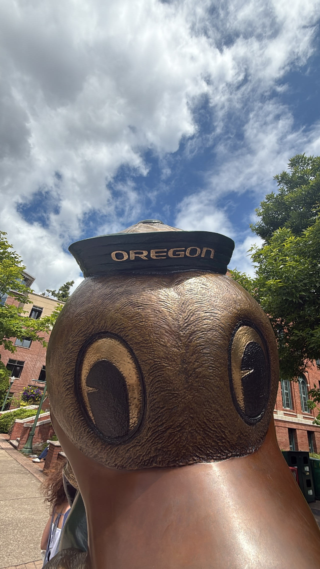 University of Oregon Duck Mascot Statue