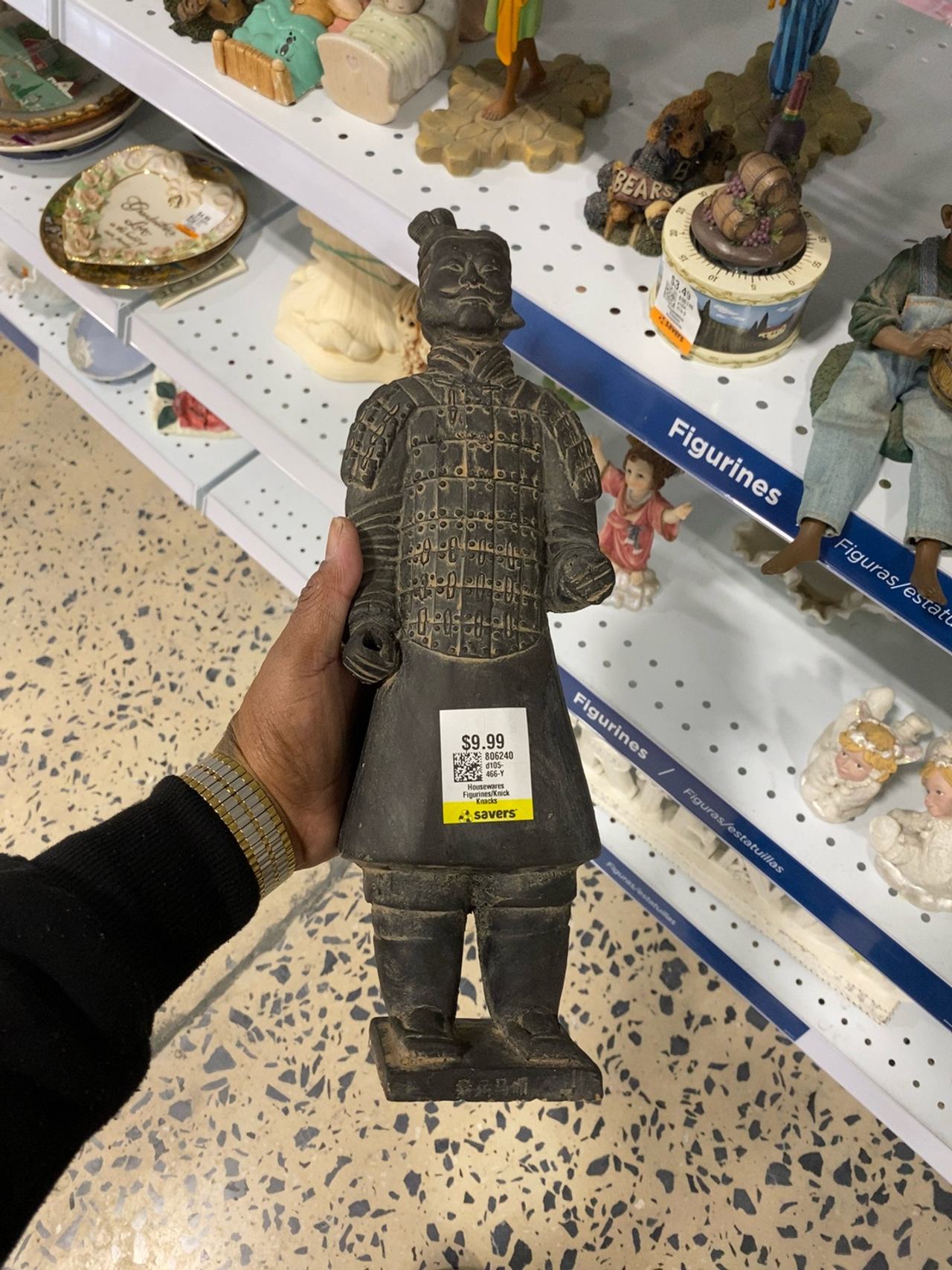 Chinese Terracotta Warrior Statue 10-inch