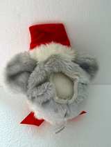 Vintage House of Lloyd Christmas 1986 Holiday Plush Santa Mouse Doorknob Cover - Image 2