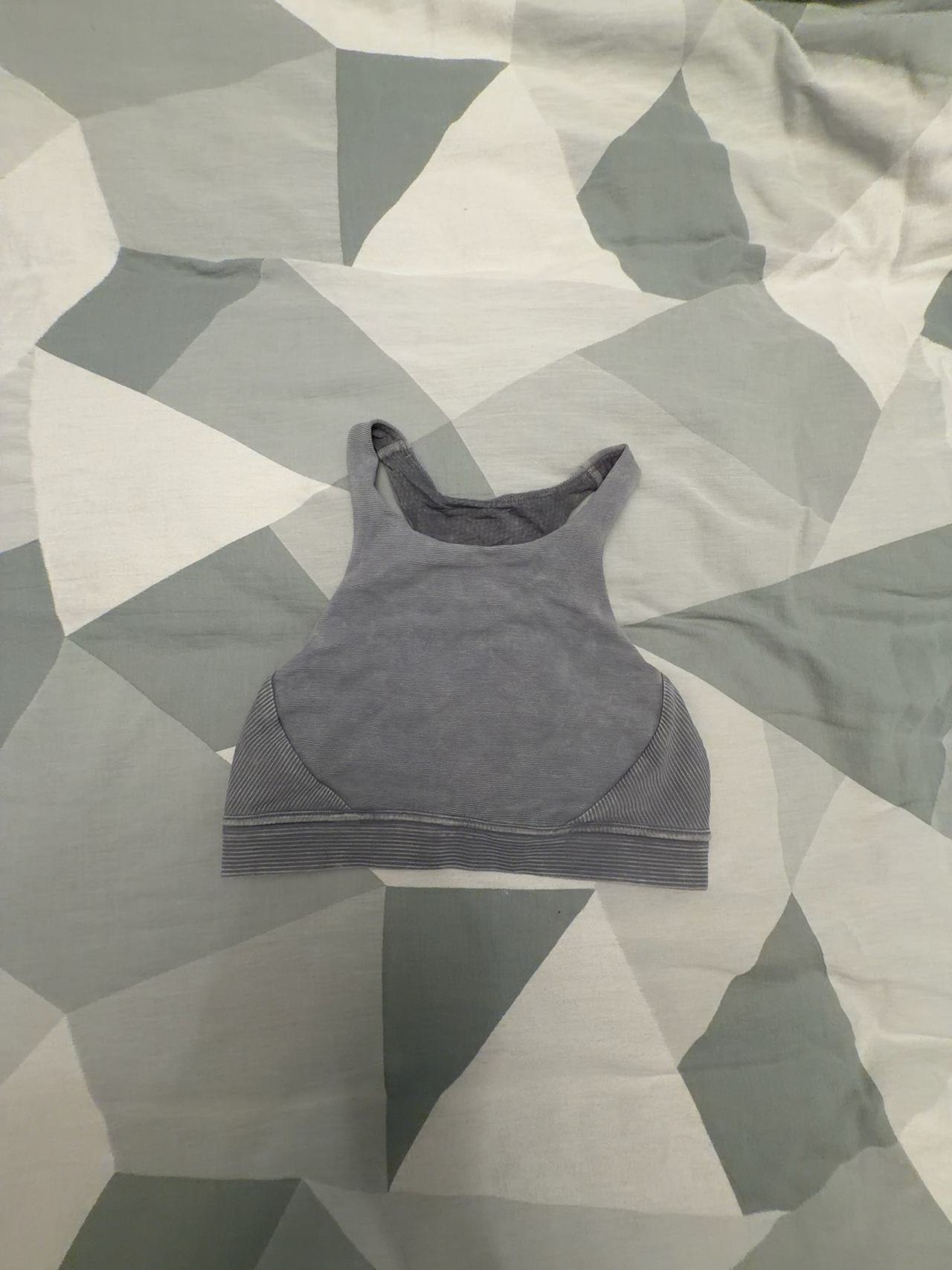 Lululemon Bob and Weave Sports Bra Washed Luna Gray