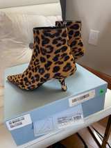 Prada Leopard Print Ankle Boots - Image 2