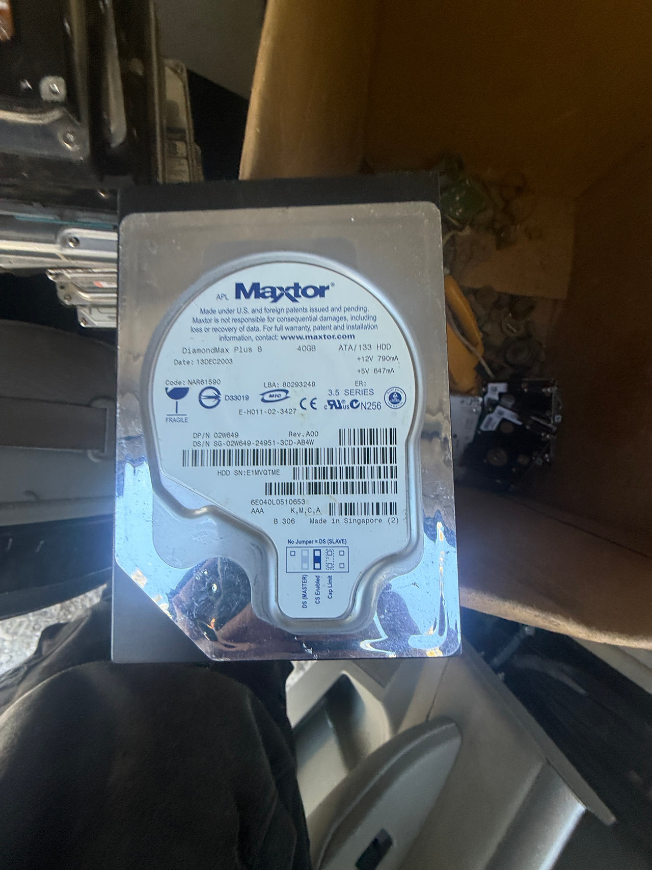 Maxtor DiamondMax Plus 8 40GB Hard Drive