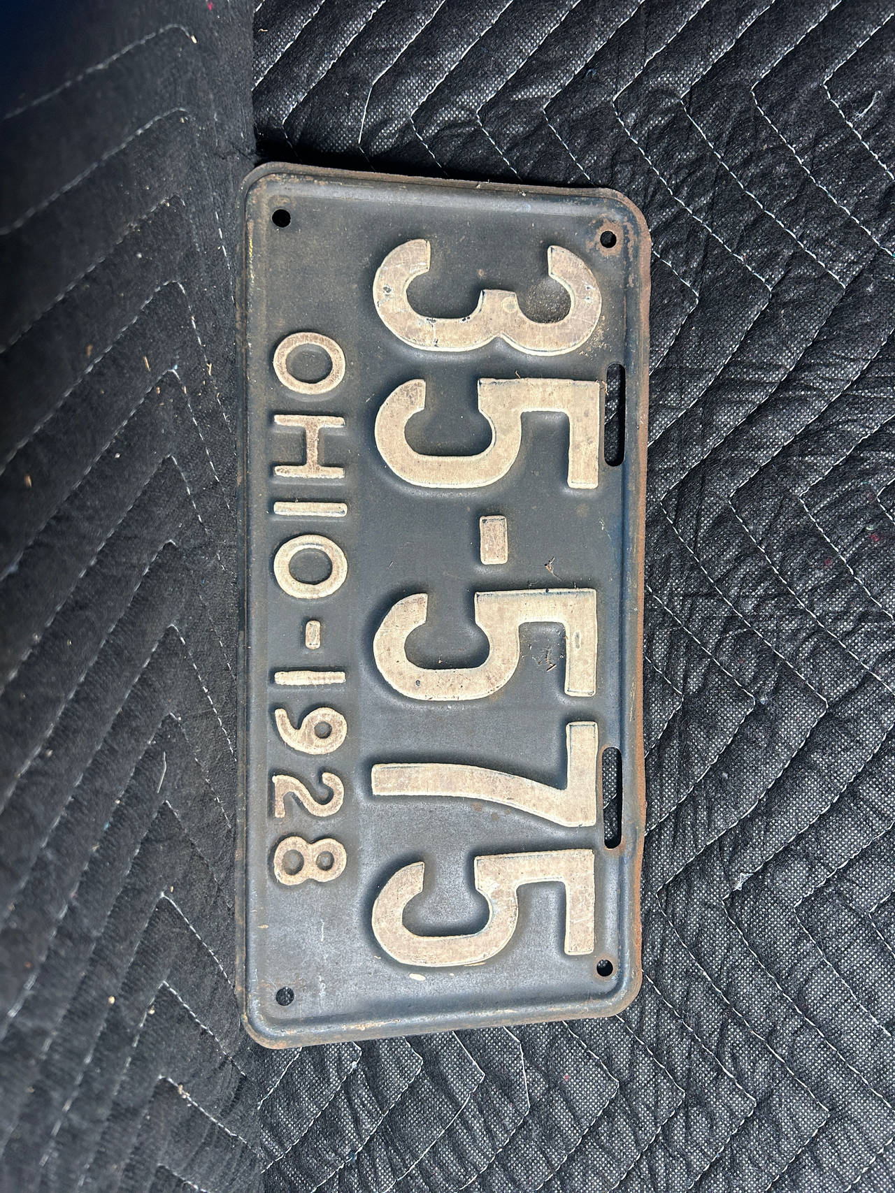 1928 Ohio License Plate