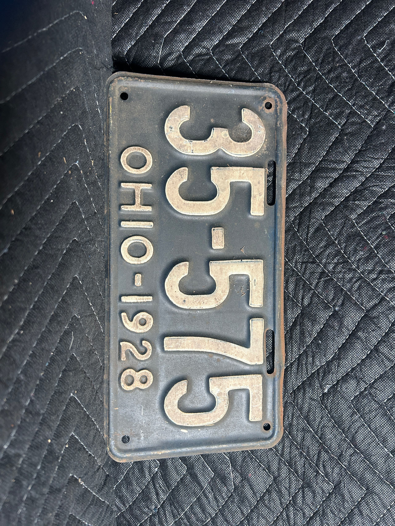 1928 Ohio License Plate