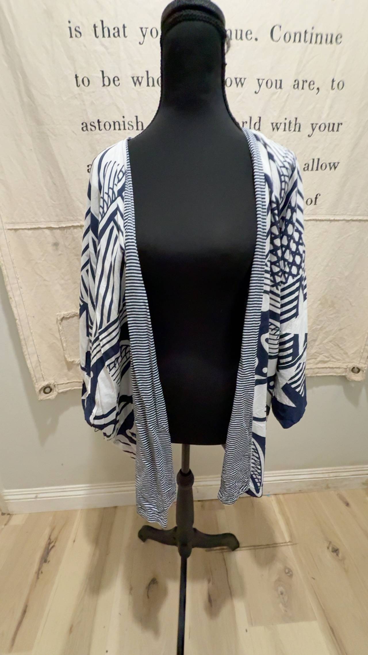 Farm Rio Casbah Kimono Reversible Navy