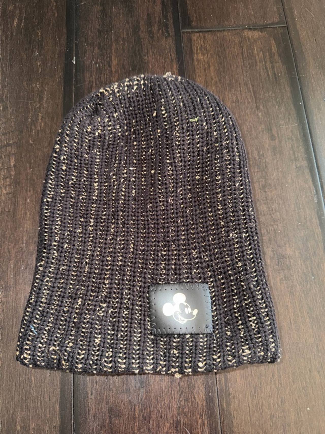 Neff Mickey Mouse Gold Foil Black Beanie