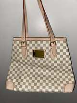 Louis Vuitton Hampstead Damier Azur PM Tote - Image 1