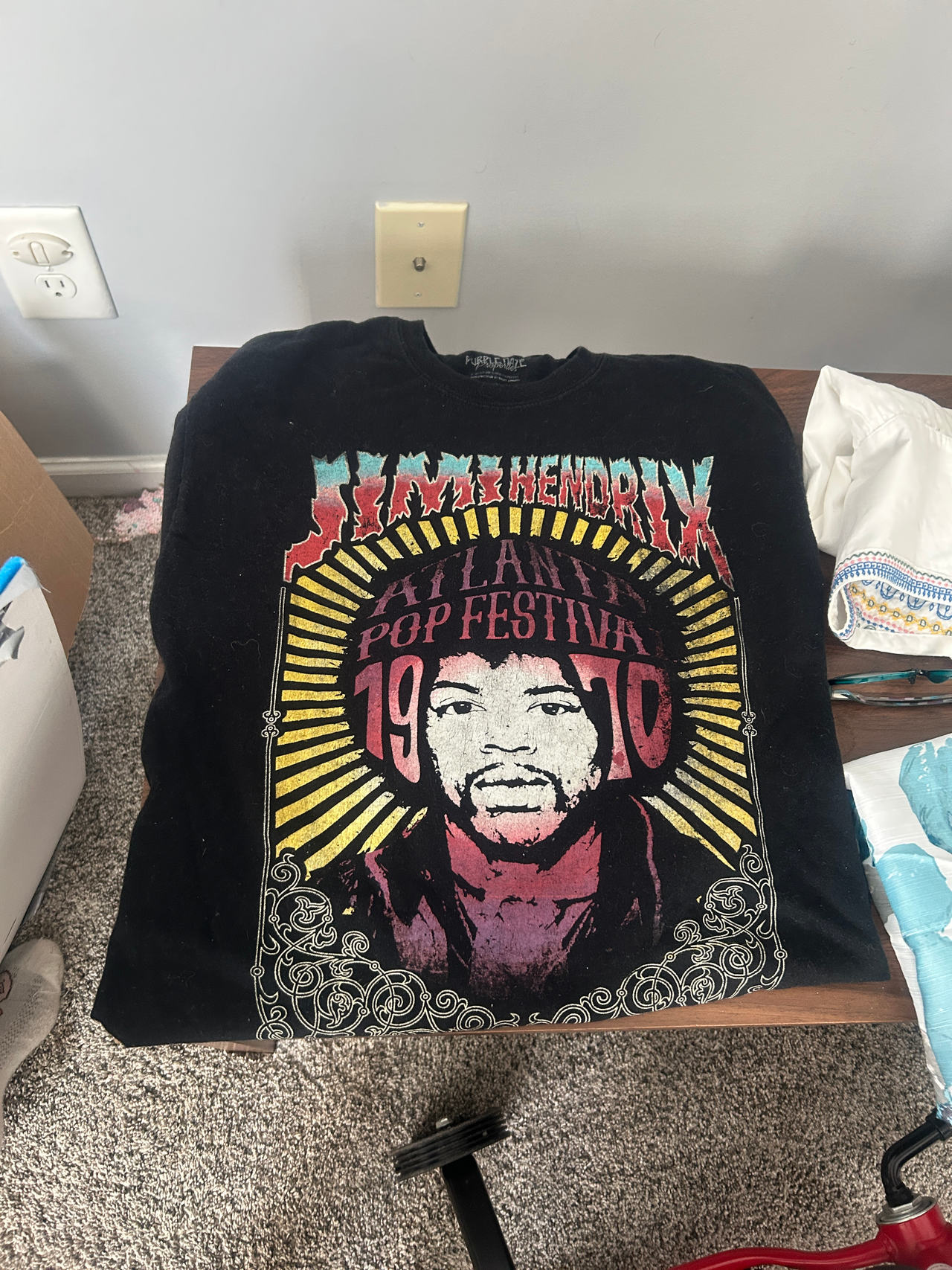 Jimi Hendrix Atlanta Pop Festival 1970 T-Shirt