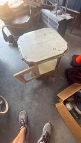 Vintage Octagonal Mirrored End Table - Image 5