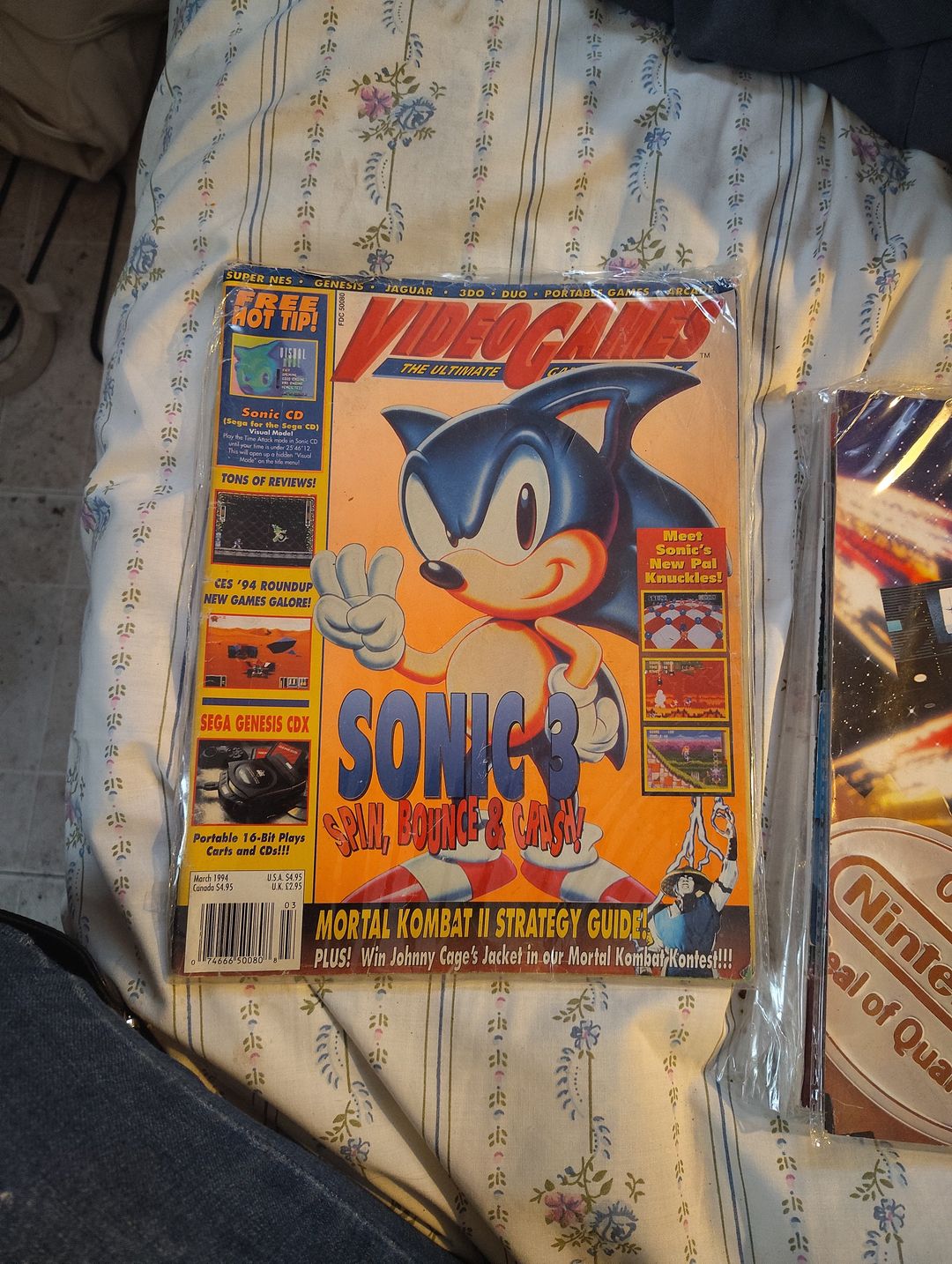 VideoGames Magazine March 1994 Issue 62 Sonic 3 Cover
