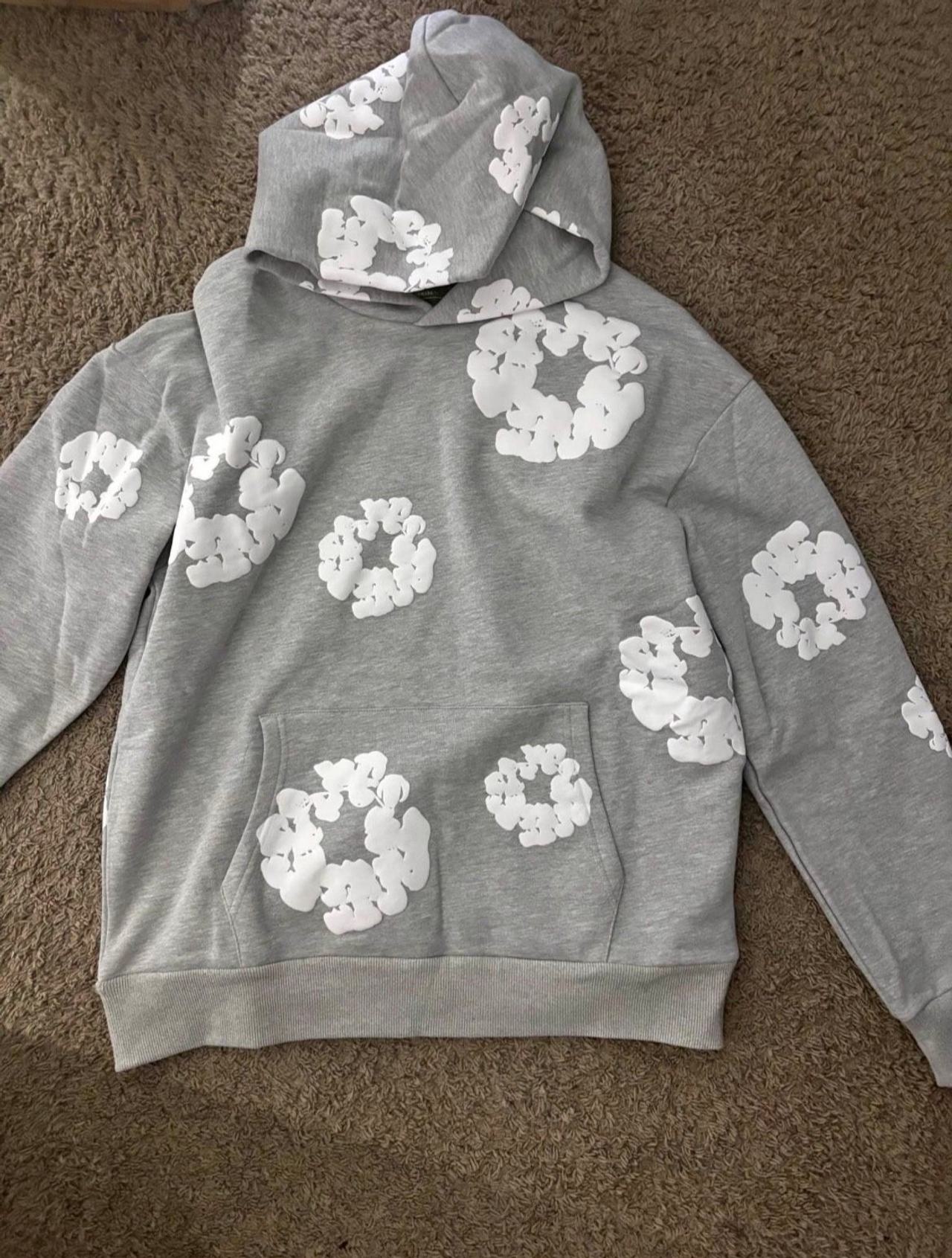Denim Tears Cotton Wreath Hoodie Grey