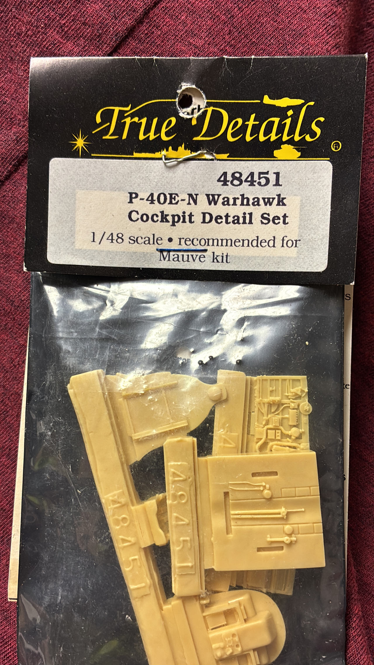 True Details 1/48 P-40E-N Warhawk Cockpit Detail Set