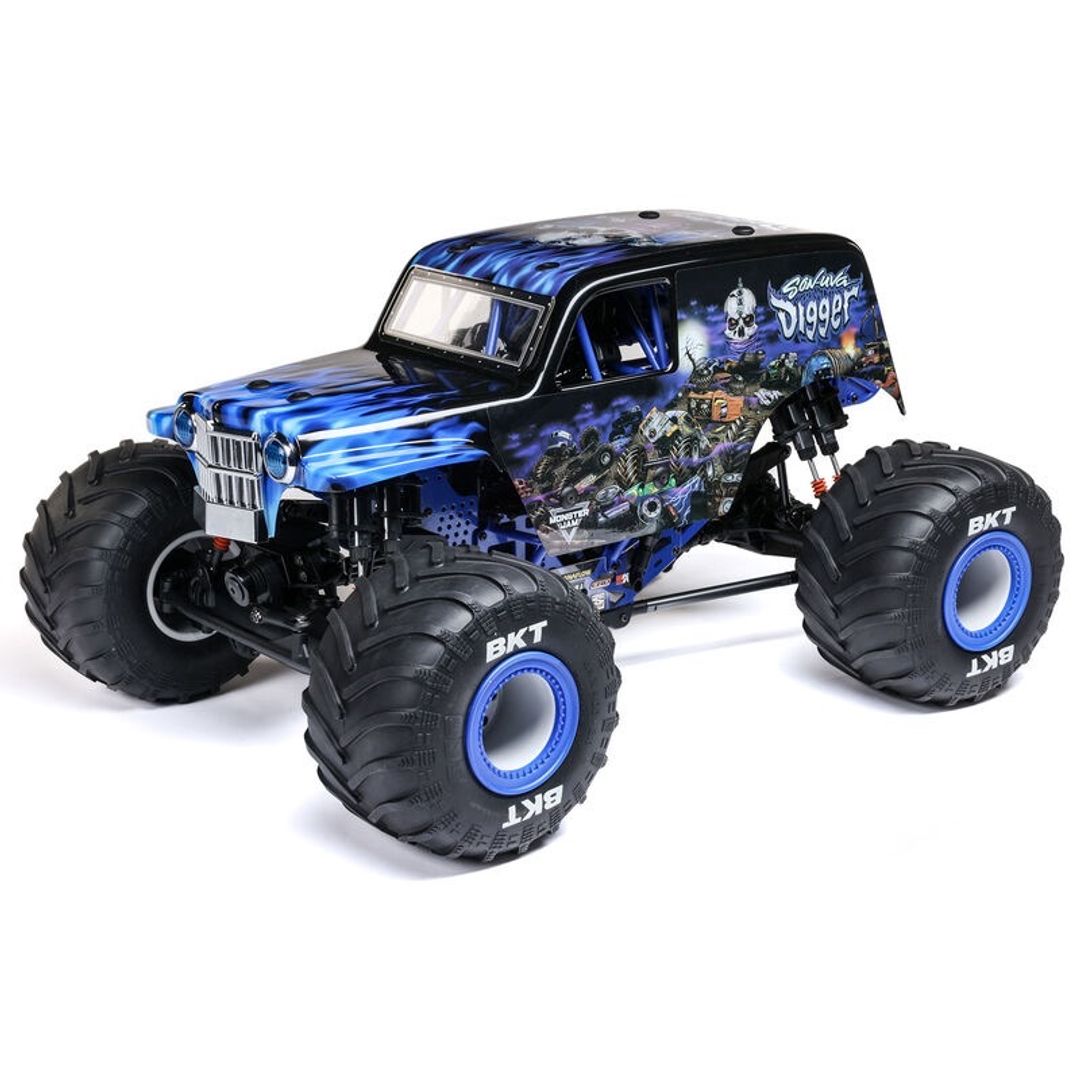 Losi LMT 2.0 Son-Uva Digger Blue 4WD Monster Truck w tons of NEW Spare Parts