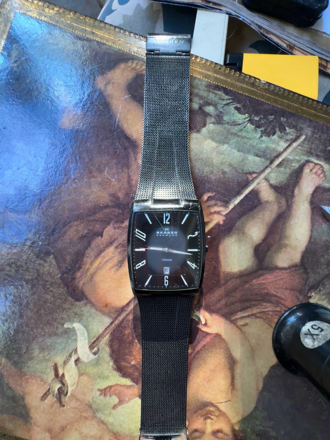 Skagen Grenen Tank Watch Black 29mm