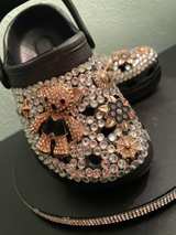 Handmade with rhinestones and gems new girls clogs shoes  - Image 3