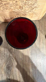 Anchor Hocking Royal Ruby Red Footed Wine Glasses - Image 4