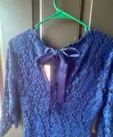 Mantos Eternity Royal Blue Rose Lace Dress NWT - Image 5