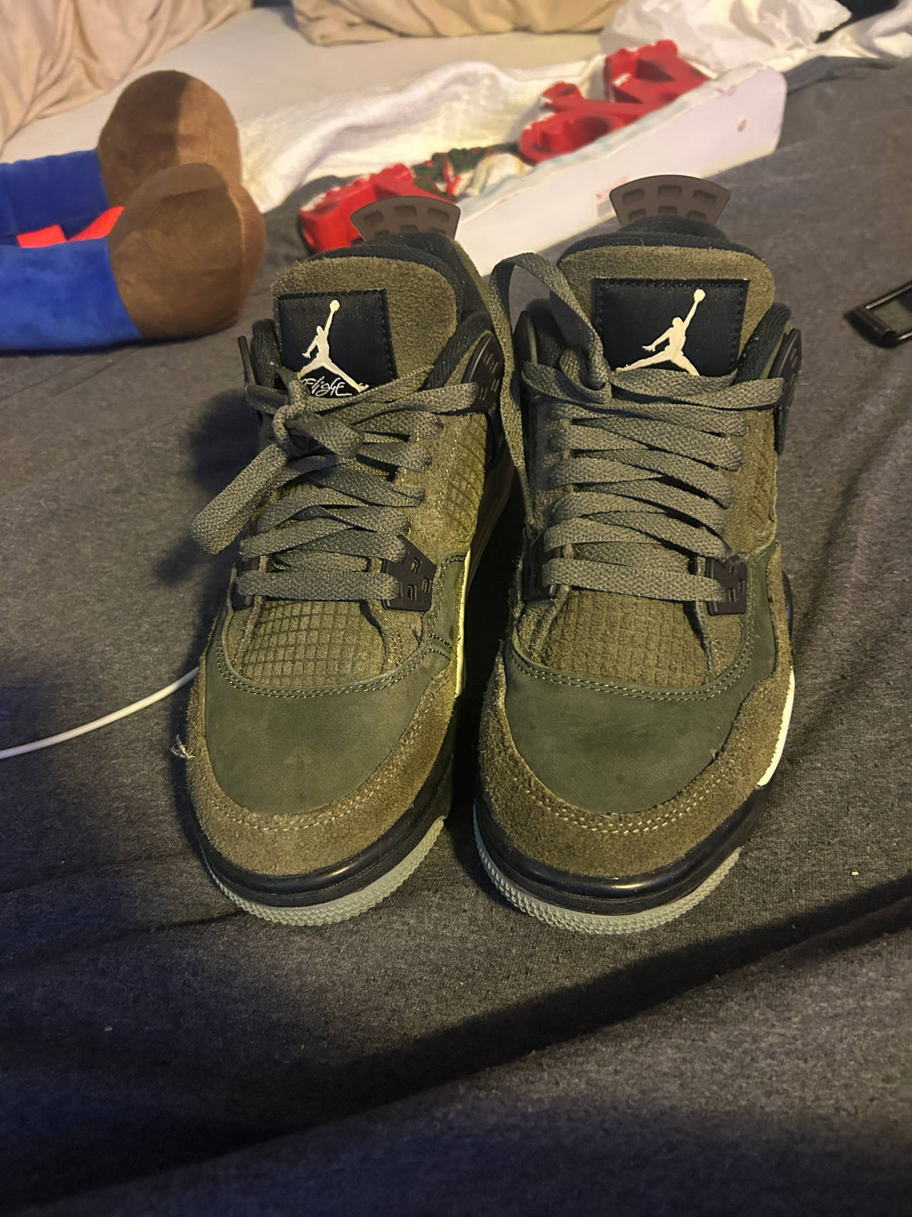 Air Jordan 4 Retro SE Craft Olive size 5.5