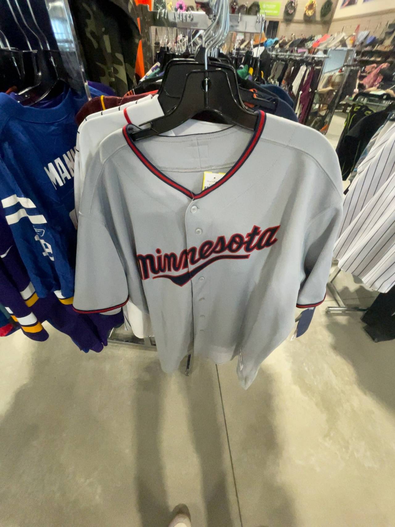 Majestic Minnesota Twins Authentic Grey Road Jersey Size L