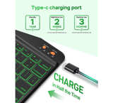 Keyboard Case for iPad 9th 8th 7th Generation 10.2 - 7 Colors Backlit Detachable - Image 2
