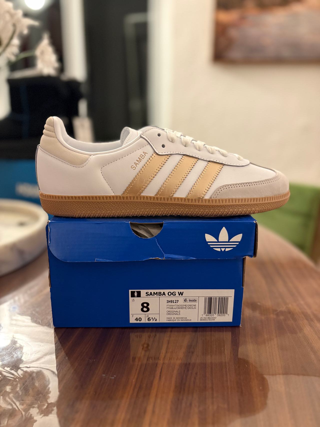 adidas Samba OG W White Gold Metallic