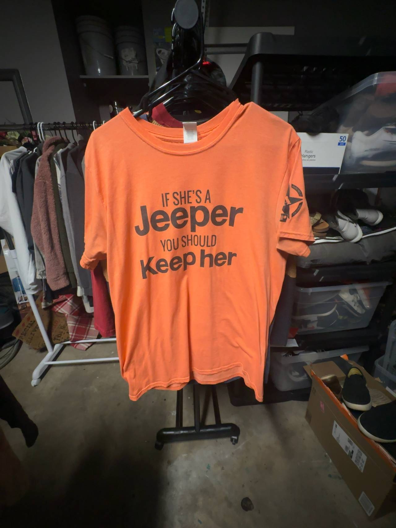 Unisex Large Jeepers Anonymous T Shirt W/ Funny Saying! 