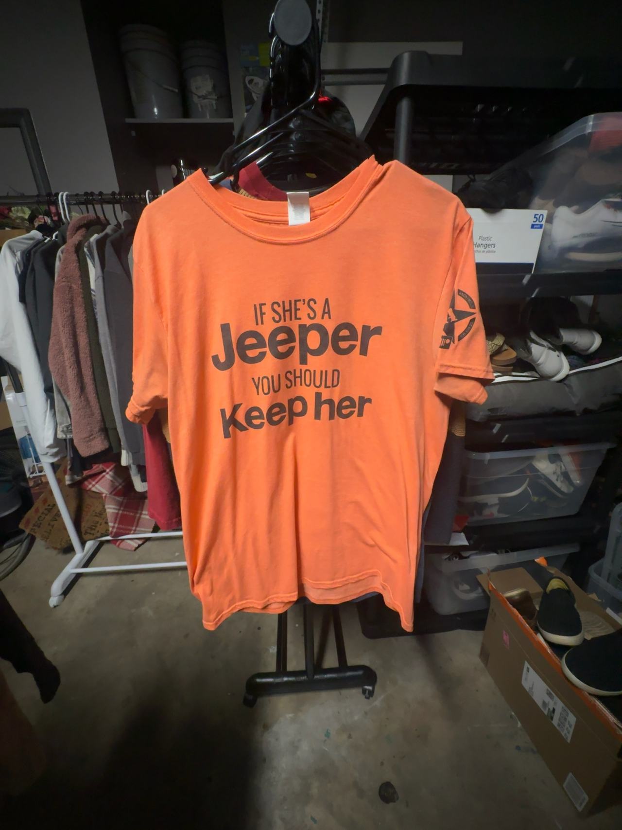 Unisex Large Jeepers Anonymous T Shirt W/ Funny Saying! 