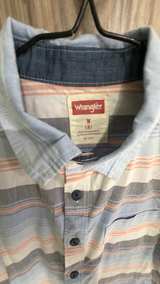 Wrangler Boys' Short Sleeve Striped Button-Down Shirt size 8 dress casual - Image 2