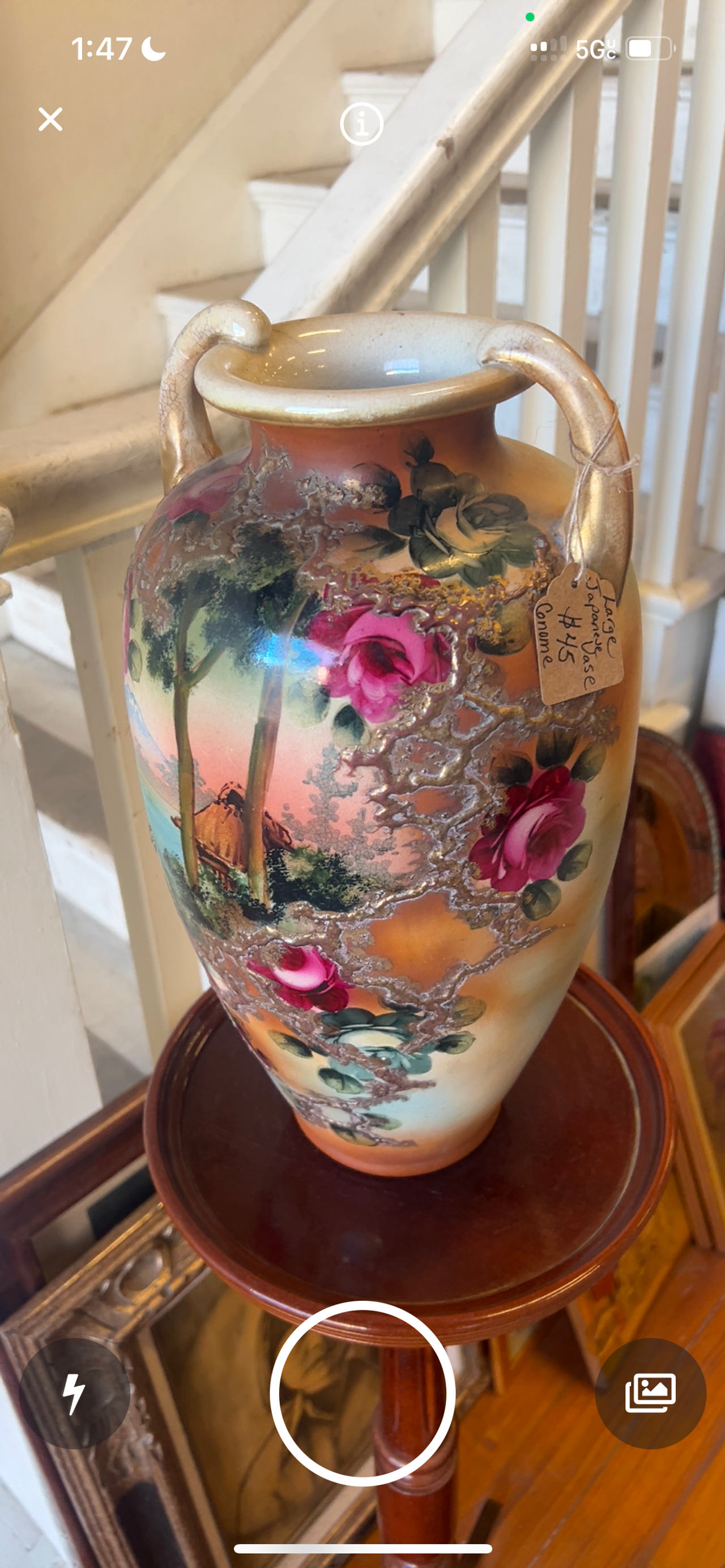 Hand-Painted Porcelain Vase