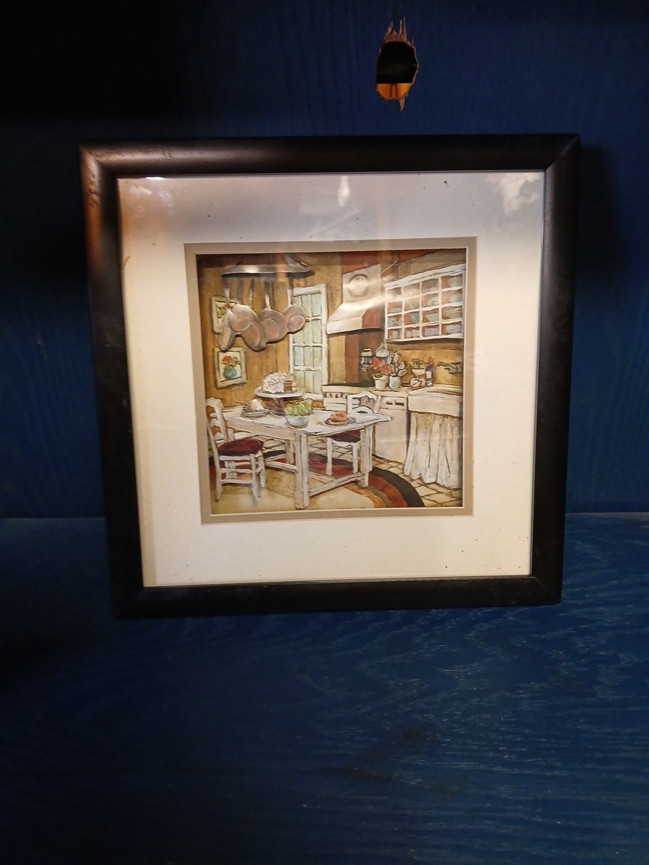 3D Paper Tole Kitchen Shadow Box Art