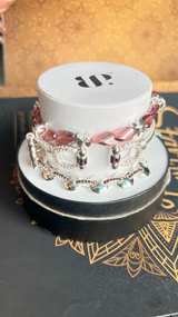 Bomb Party Simply Silver Purple Beaded Witch Charm Bracelet Set - Image 2
