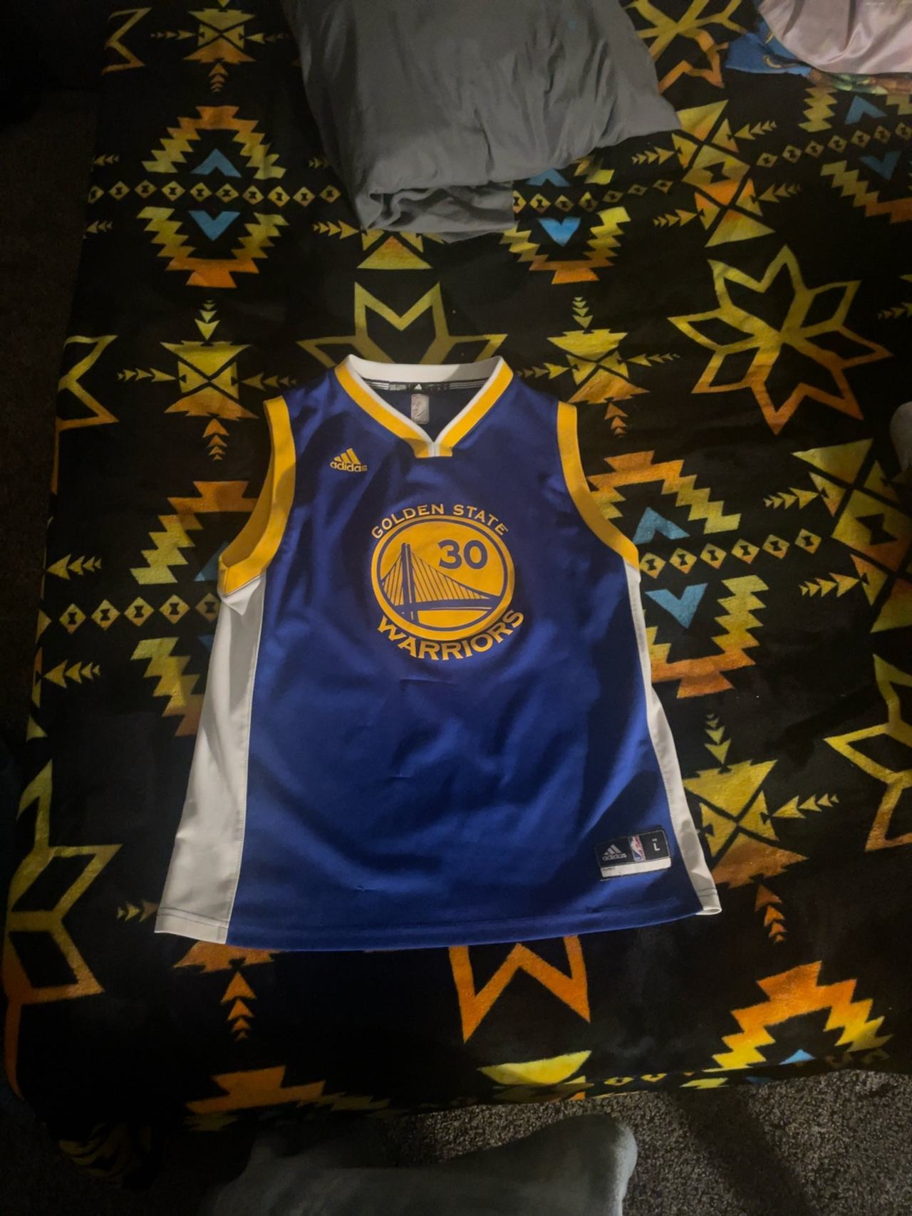 Adidas Stephen Curry #30 Golden State Warriors Youth Jersey