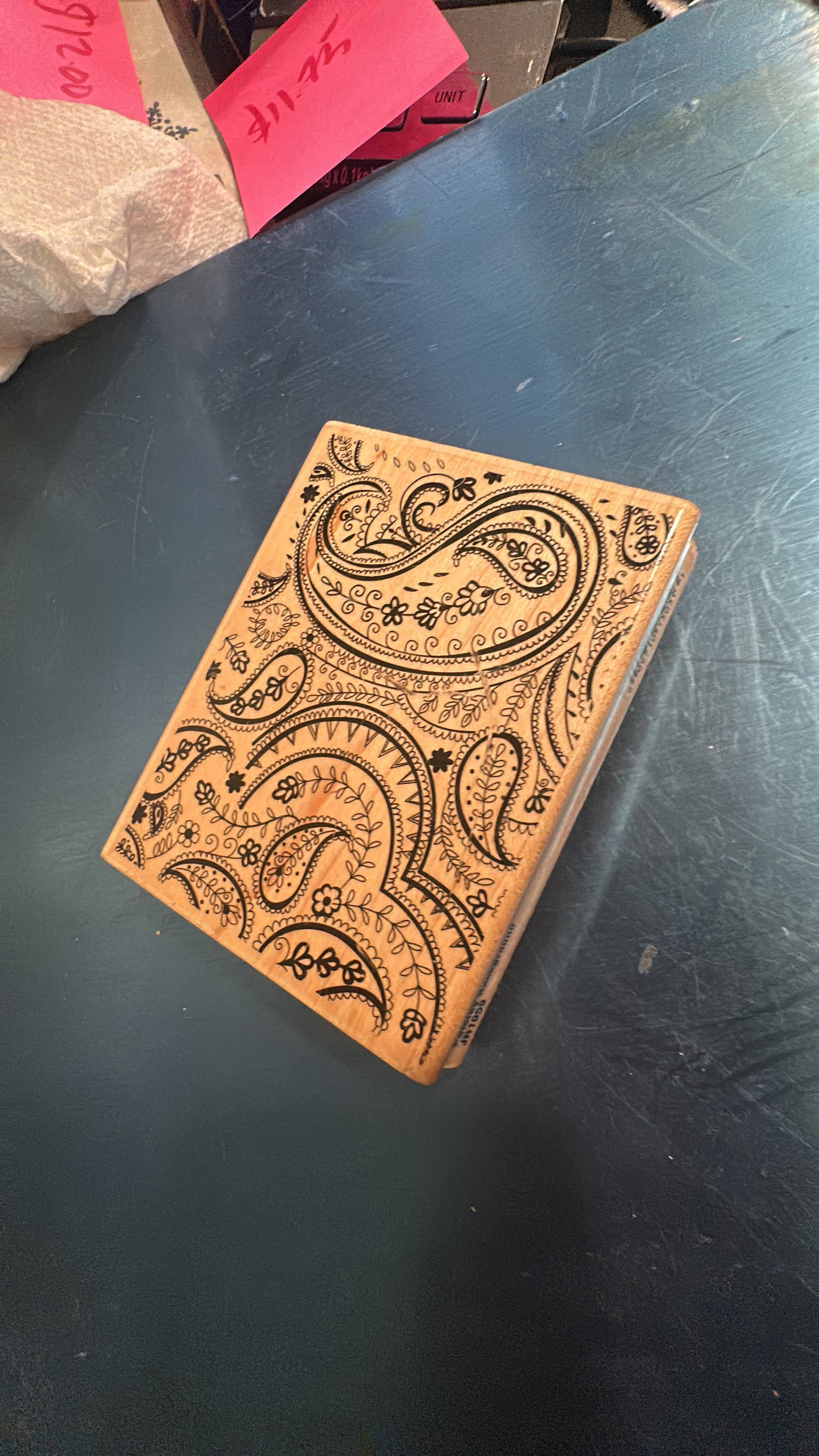 Hero Arts Paisley Wood Mounted Rubber Stamp