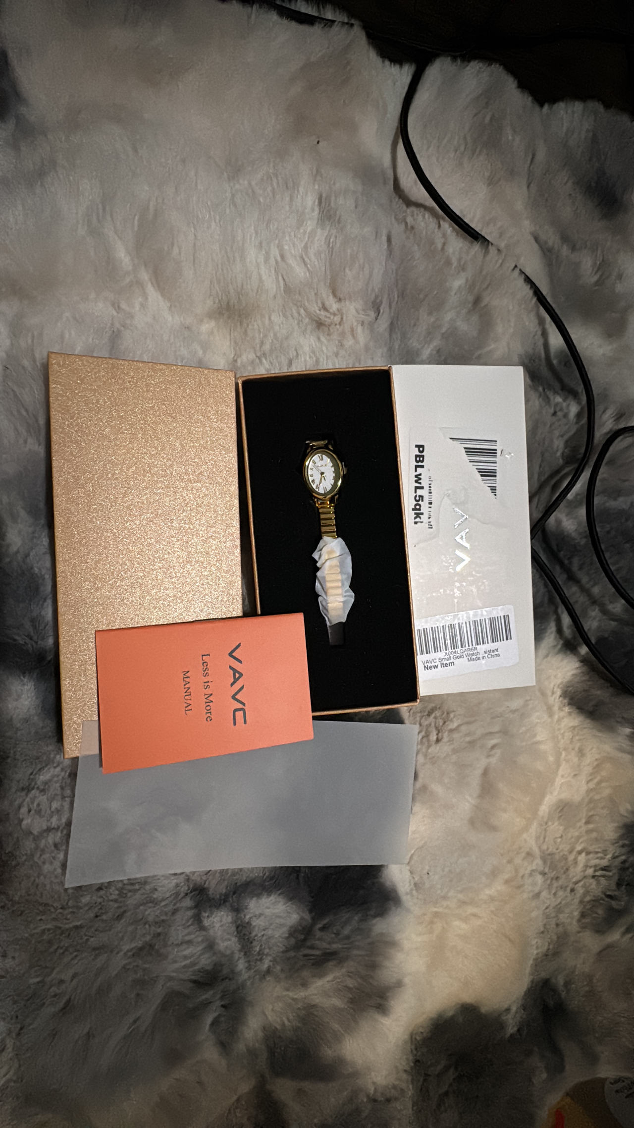 VAVC Women's Small Gold Dress Watch