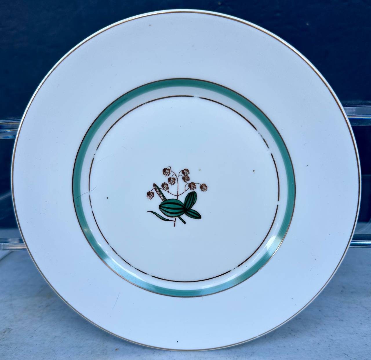 Vintage Royal Copenhagen modernist "Quaking Grass" Salad Plate