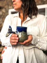 Doug Wylie Hand-Thrown Whale Tail Ceramic Mug - Image 3