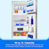 Midea 18.1-cu ft Top-Freezer Refrigerator - Fingerprint Resistant Stainless Steel - Image 8