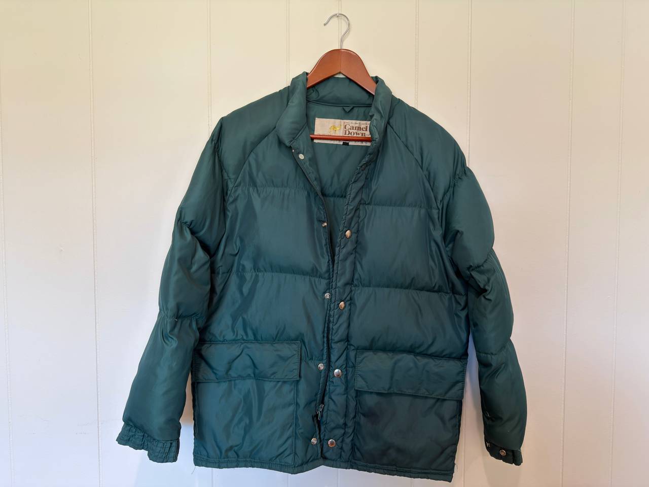 Camel Down Vintage Puffer Jacket