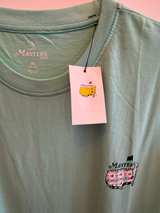 Masters Tournament Seafoam Green Floral Map Logo T-Shirt - Kids XL - Image 2