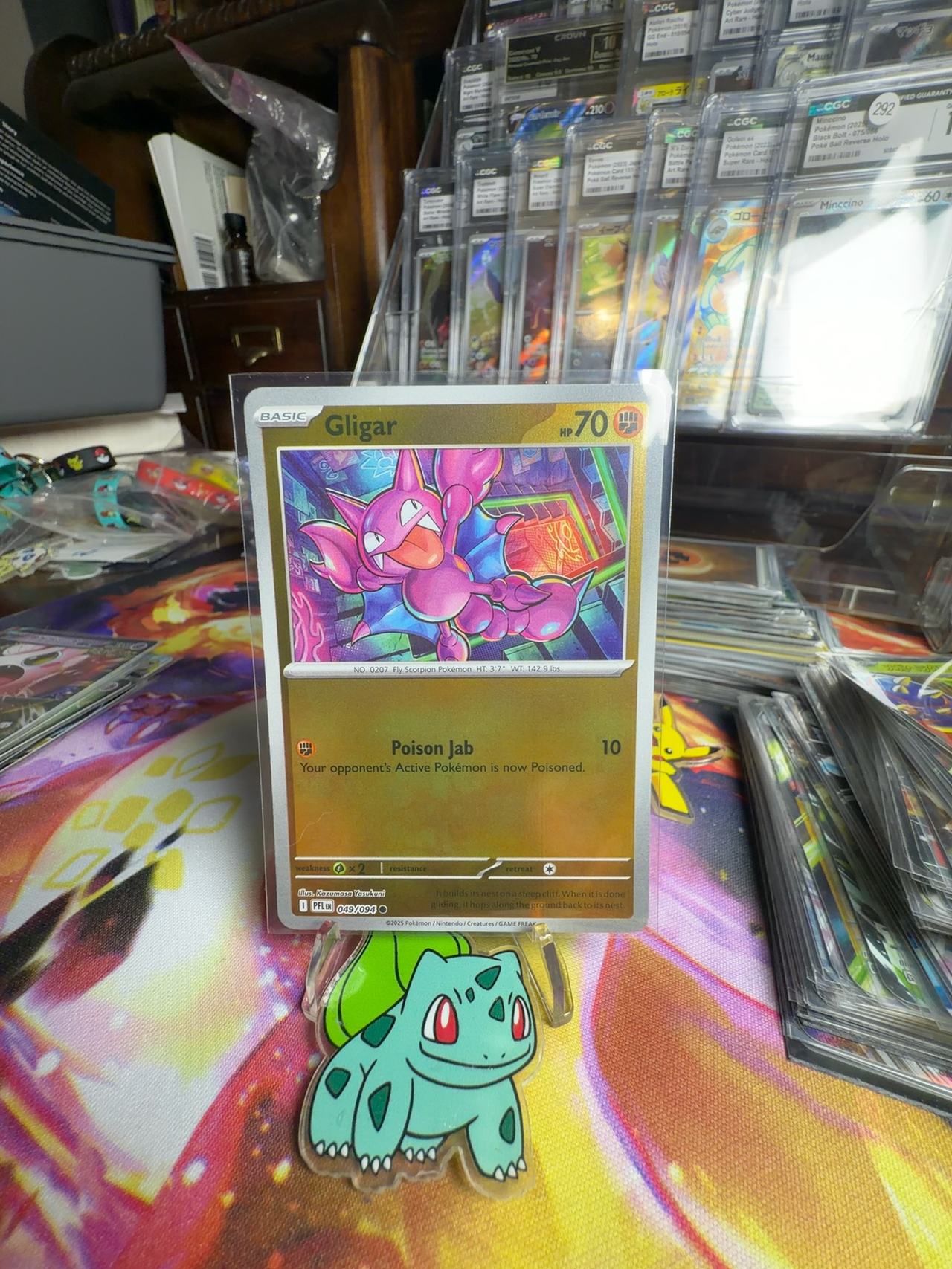 Pokemon Gligar Reverse Holo – Phantasmal Flames
