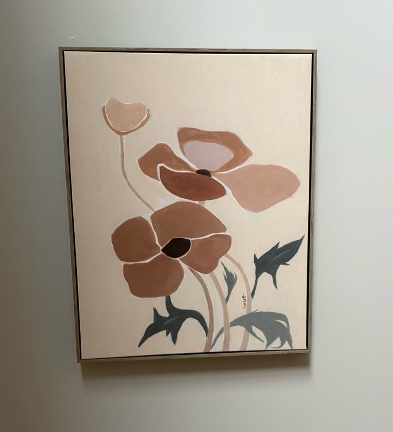 Stupell Industries Modern White Petals Canvas Wall Art