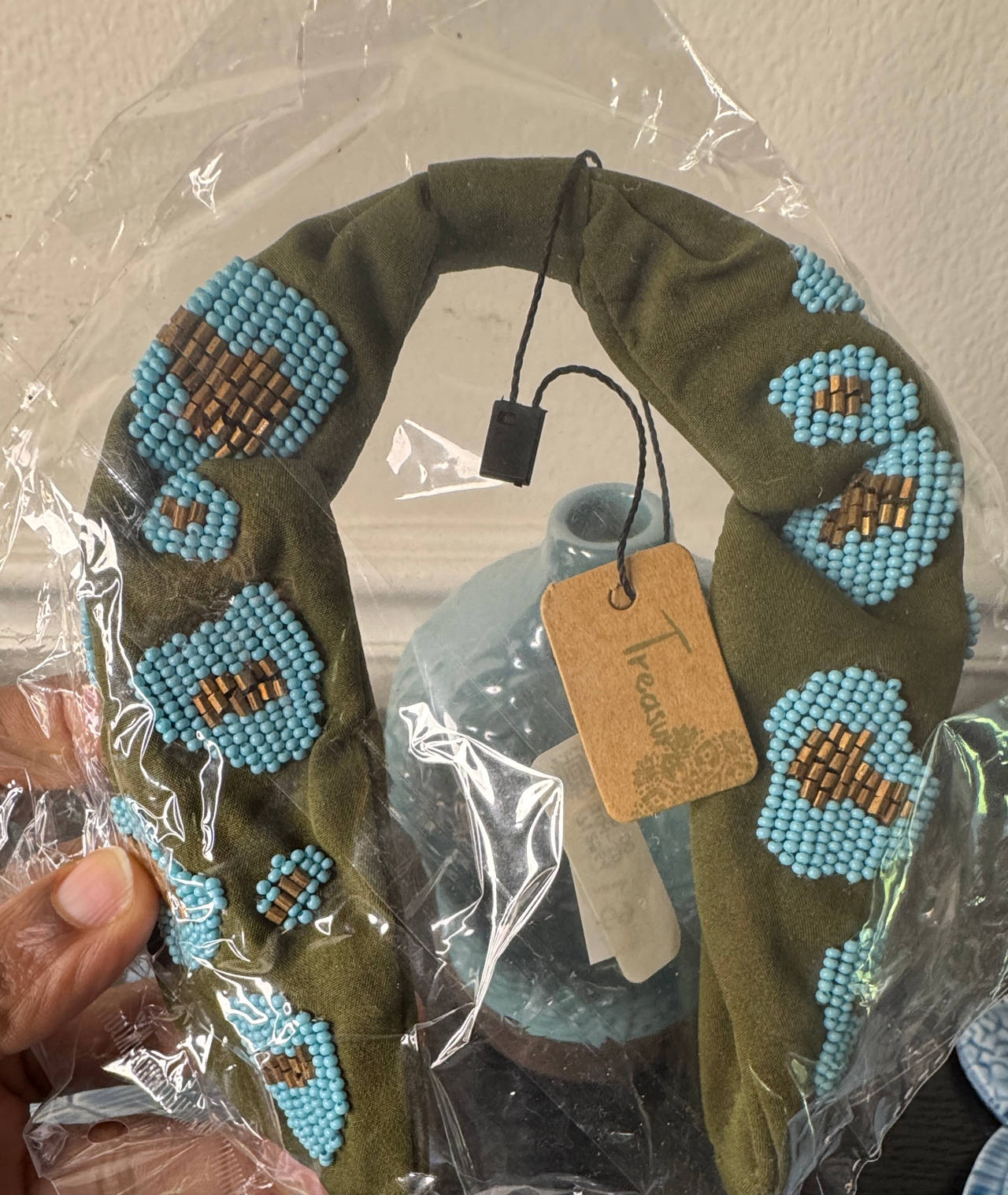 Treasure Beaded Leopard Knotted Headband