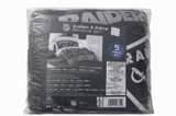 Las Vegas Raiders Queen Bedding Set Black/Silver - Image 1