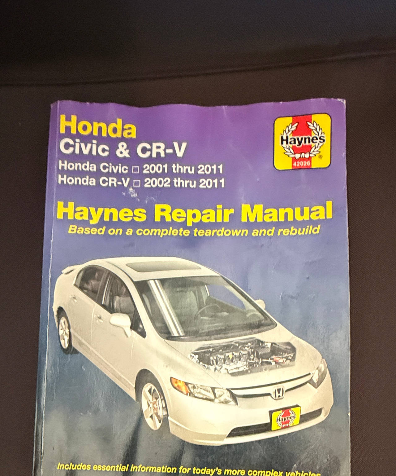 Haynes Honda Civic & CR-V Repair Manual 2001-2011