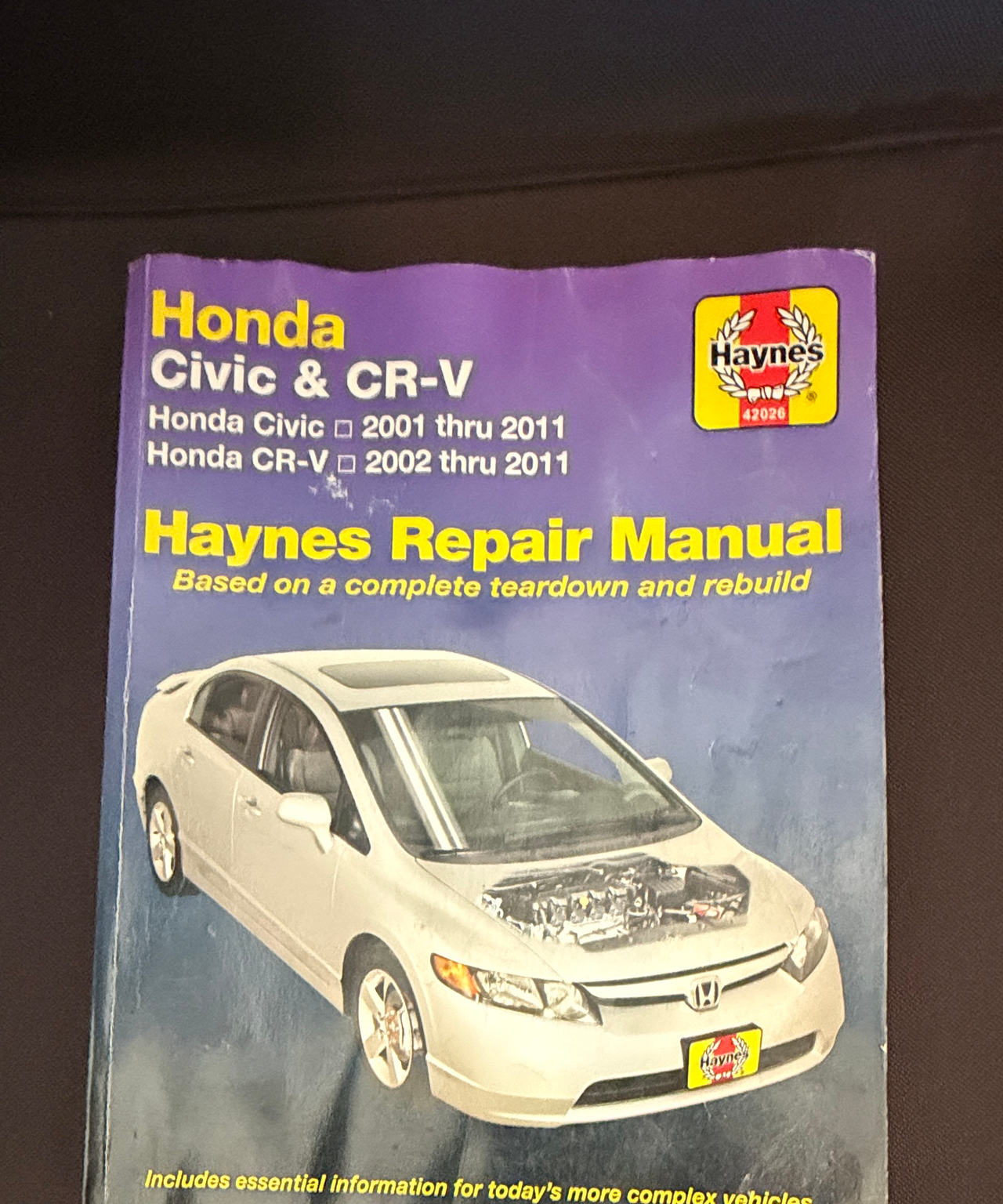 Haynes Honda Civic & CR-V Repair Manual 2001-2011