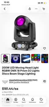 Yuerlighting 150W LED Moving Head Light with Rotating Prism - Image 2