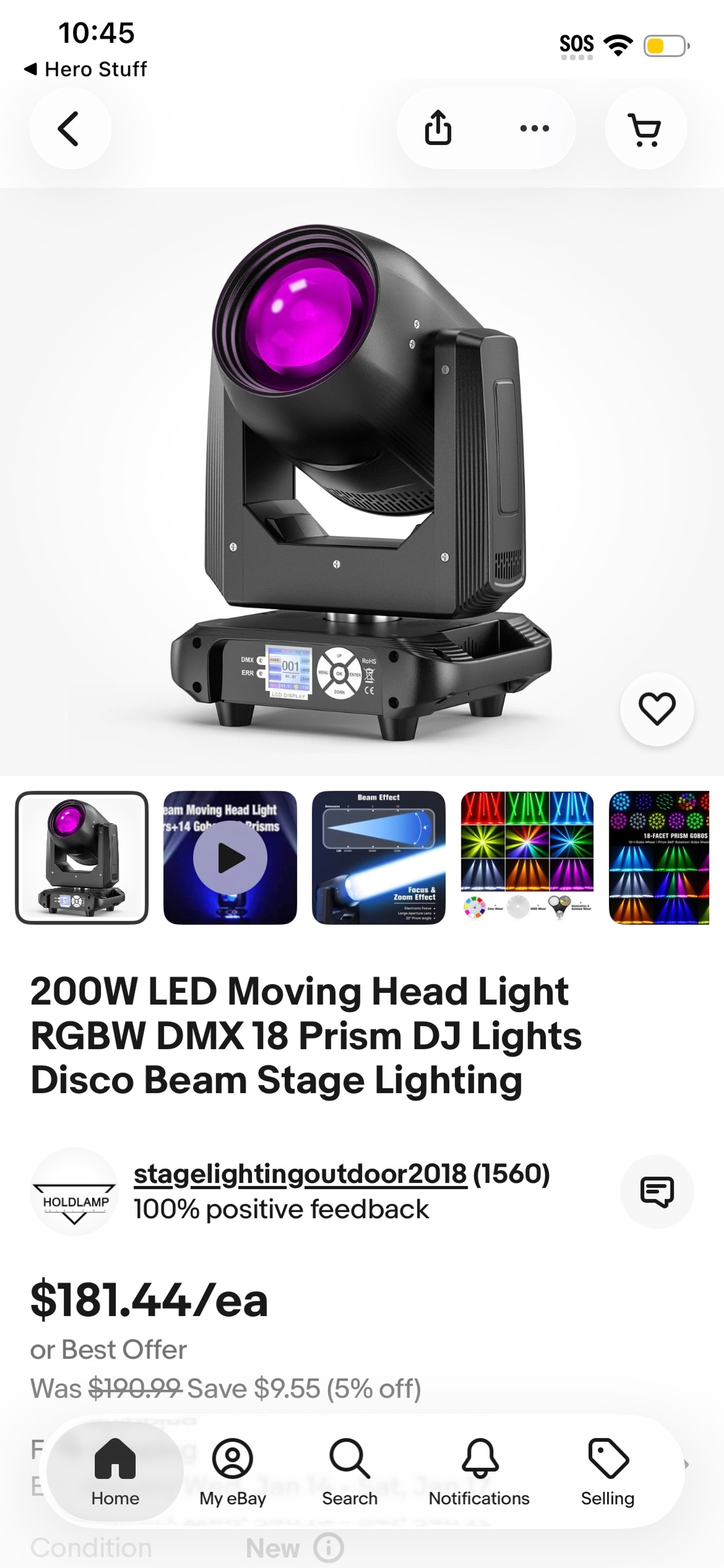 Yuerlighting 150W LED Moving Head Light with Rotating Prism - Image 2