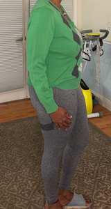 Women's Green Argyle V-Neck Sweater - Image 2