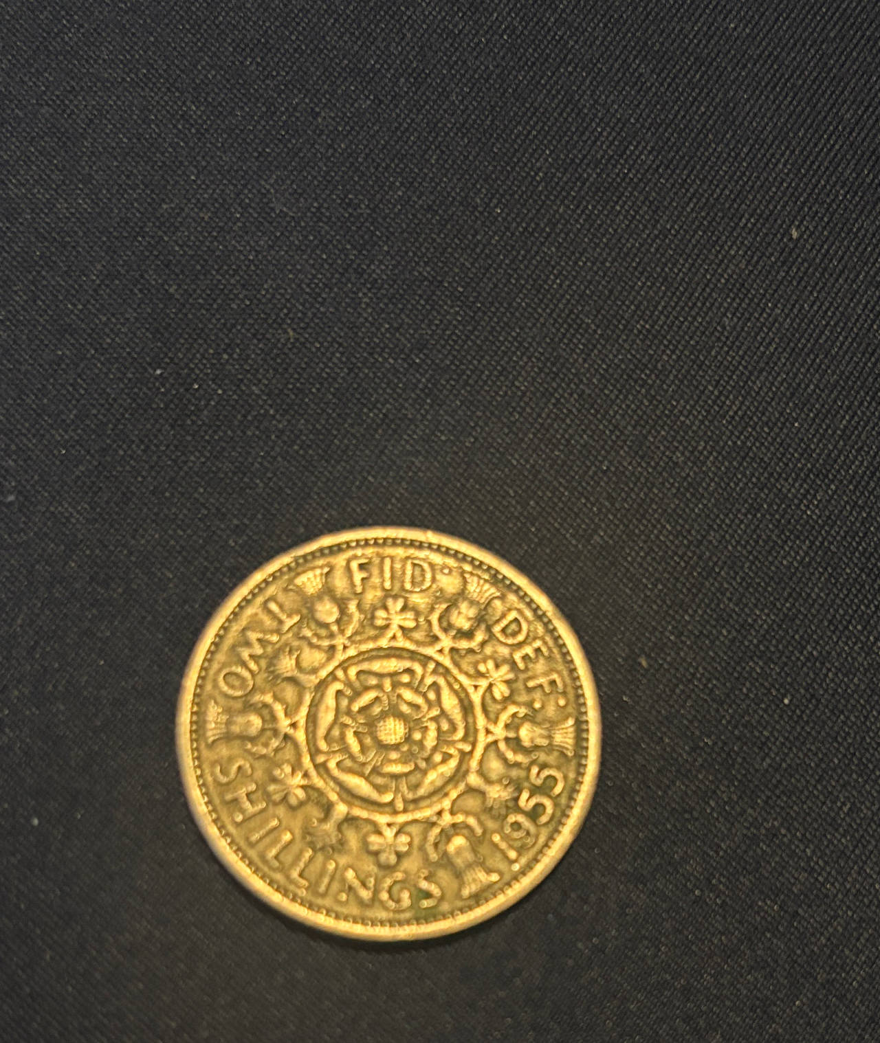 1955 United Kingdom Two Shillings Florin Coin