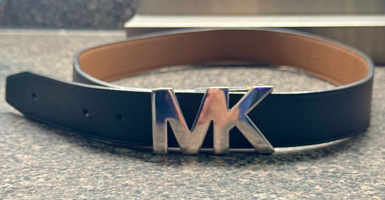 36” Michael Kors MK Logo Belt Buckle